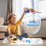 Jucarii, Copii si Bebe - Jucarii si jocuri - Vehicule si jucarii cu telecomanda - Elicoptere, avioane si nave de jucarie - Avion cu telecomanda iUni E0-26, Stealth Bomber Plane, Acrobatii 360°, Giroscop, Rezistent la impact, Lumini LED - Infinity.ro