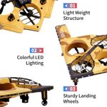 Jucarii, Copii si Bebe - Jucarii si jocuri - Vehicule si jucarii cu telecomanda - Elicoptere, avioane si nave de jucarie - Avion cu telecomanda iUni E0-26, Stealth Bomber Plane, Acrobatii 360°, Giroscop, Rezistent la impact, Lumini LED - Infinity.ro