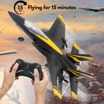 Jucarii, Copii si Bebe - Jucarii si jocuri - Vehicule si jucarii cu telecomanda - Elicoptere, avioane si nave de jucarie - Avion de lupta cu telecomanda iUni FX835, Giroscop, Rezistent la impact, Lumini LED - Infinity.ro