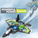 Jucarii, Copii si Bebe - Jucarii si jocuri - Vehicule si jucarii cu telecomanda - Elicoptere, avioane si nave de jucarie - Avion cu telecomanda iUni S98, Combat Aircraft, Acrobatii 360°, Giroscop, Rezistent la impact, Lumini LED, Verde - Infinity.ro