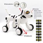 Jucarii, Copii si Bebe - Jucarii si jocuri - Vehicule si jucarii cu telecomanda - Roboti de jucarie - Robot Catel interactiv iUni Smart-Dog vorbitor, telecomanda, Alb - Infinity.ro