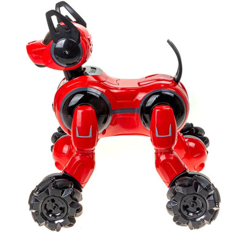Jucarii, Copii si Bebe - Jucarii si jocuri - Vehicule si jucarii cu telecomanda - Roboti de jucarie - Caine Robot inteligent controlabil prin gesturi si telecomanda iUni 800A, Rotire 360°, Rosu - Infinity.ro