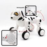 Jucarii, Copii si Bebe - Jucarii si jocuri - Vehicule si jucarii cu telecomanda - Roboti de jucarie - Robot Catel interactiv iUni Smart-Dog vorbitor, telecomanda, Alb - Infinity.ro