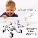 Jucarii, Copii si Bebe - Jucarii si jocuri - Vehicule si jucarii cu telecomanda - Roboti de jucarie - Robot Catel interactiv iUni Smart-Dog vorbitor, telecomanda, Alb - Infinity.ro