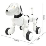 Jucarii, Copii si Bebe - Jucarii si jocuri - Vehicule si jucarii cu telecomanda - Roboti de jucarie - Robot Catel interactiv iUni Smart-Dog vorbitor, telecomanda, Alb - Infinity.ro