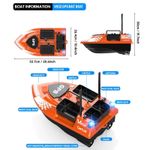Sport si Outdoor - Sporturi acvatice - Pescuit - Echipament suplimentar pentru pescuit - Barca Plantat, Nadit si Momit iUni V802 PRO, GPS, 5200mAh, 4 cuve, 3kg, 500m, 15km/h, Telecomanda 2.4GHz - Infinity.ro