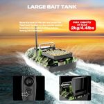 Sport si Outdoor - Sporturi acvatice - Pescuit - Echipament suplimentar pentru pescuit - Barca Plantat, Nadit si Momit iUni V050, 500m, 2kg, 18000mAh, 10km/h, Telecomanda 2.4GHz, Army - Infinity.ro