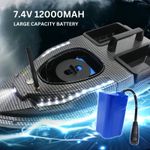 Sport si Outdoor - Sporturi acvatice - Pescuit - Echipament suplimentar pentru pescuit - Barca Plantat, Nadit si Momit iUni V900, GPS, 2 cuve, 1.5kg, 500m, 12000mAh, 6km/h, Telecomanda 2.4GHz - Infinity.ro