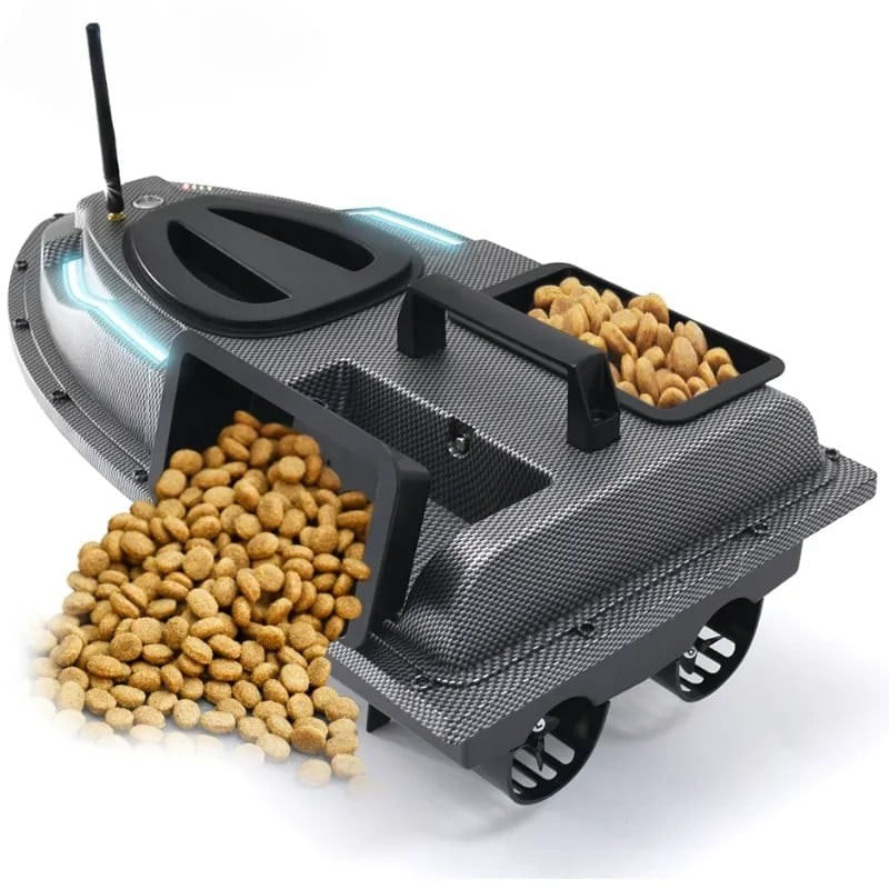 Sport si Outdoor - Sporturi acvatice - Pescuit - Echipament suplimentar pentru pescuit - Barca Plantat, Nadit si Momit iUni V900, GPS, 2 cuve, 1.5kg, 500m, 12000mAh, 6km/h, Telecomanda 2.4GHz - Infinity.ro