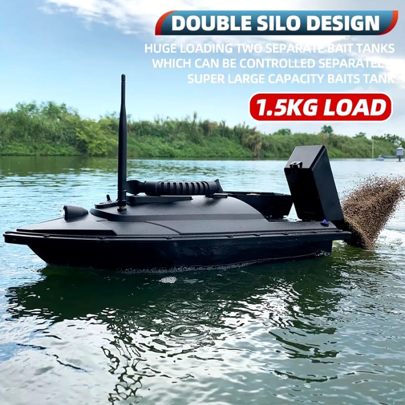 Sport si Outdoor - Sporturi acvatice - Pescuit - Echipament suplimentar pentru pescuit - Barca Nadit si Momit iUni FB01, 18000mAh, 2 cuve, 1.5kg, 200m - Infinity.ro