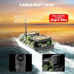Sport si Outdoor - Sporturi acvatice - Pescuit - Echipament suplimentar pentru pescuit - Barca Nadit si Momit iUni V050, 500m, 2kg, 5200mAh, 10km/h, Telecomanda 2.4GHz, Army - Infinity.ro