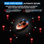 Sport si Outdoor - Sporturi acvatice - Pescuit - Echipament suplimentar pentru pescuit - Barca Plantat, Nadit si Momit iUni V802 PRO, GPS, 18000mAh, 4 cuve, 3kg, 500m, 15km/h, Telecomanda 2.4GHz - Infinity.ro