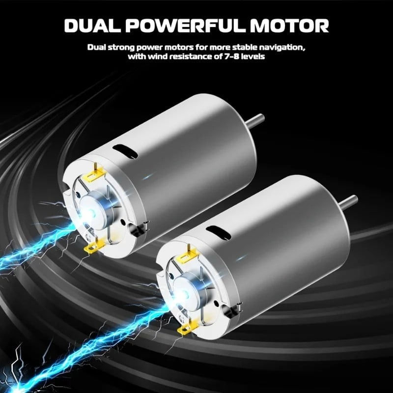 Sport si Outdoor - Sporturi acvatice - Pescuit - Echipament suplimentar pentru pescuit - Barca Plantat, Nadit si Momit iUni V050, 500m, 2kg, 12000mAh, 10km/h, Telecomanda 2.4GHz - Infinity.ro