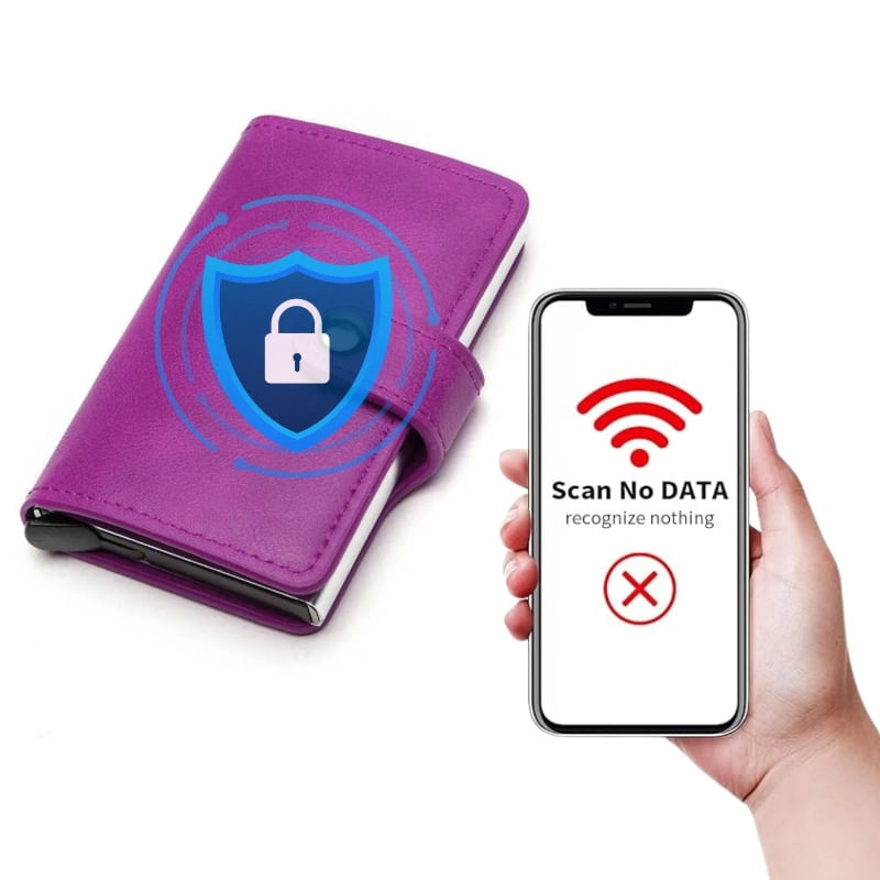 Fashion, accesorii si bijuterii - Femei - Accesorii femei - Portofele femei - Portofel RFID iUni P2, 10 carduri, Mov - Infinity.ro