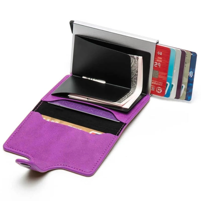 Fashion, accesorii si bijuterii - Femei - Accesorii femei - Portofele femei - Portofel RFID iUni P2, 10 carduri, Mov - Infinity.ro