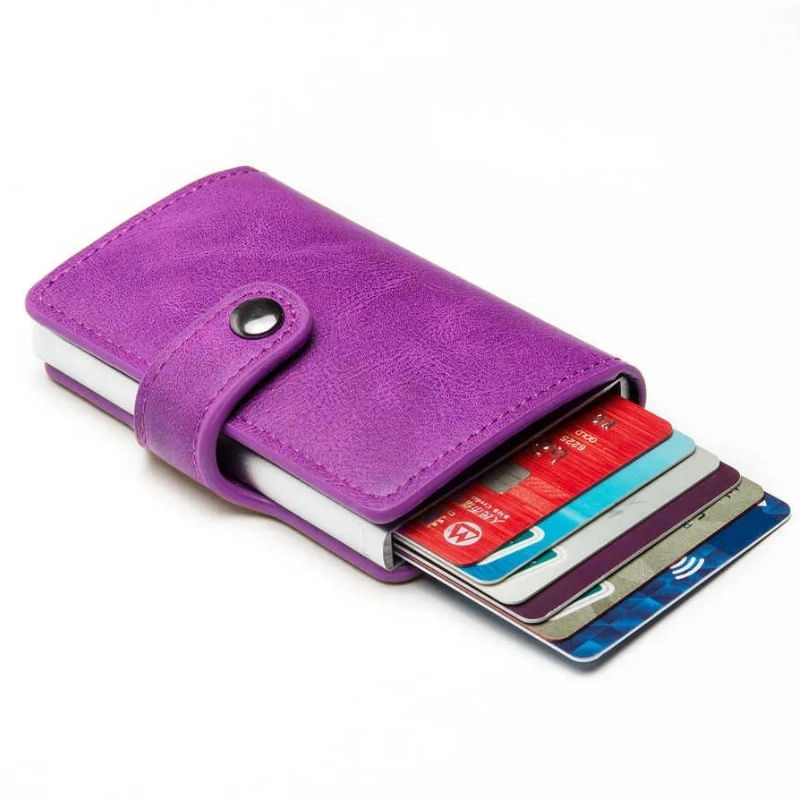 Fashion, accesorii si bijuterii - Femei - Accesorii femei - Portofele femei - Portofel RFID iUni P2, 10 carduri, Mov - Infinity.ro