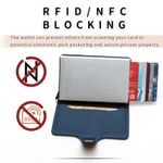 Fashion, accesorii si bijuterii - Femei - Accesorii femei - Portofele femei - Portofel RFID iUni P2, 10 carduri, Albastru - Infinity.ro