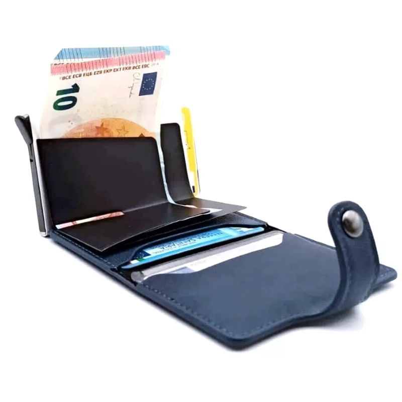 Fashion, accesorii si bijuterii - Femei - Accesorii femei - Portofele femei - Portofel RFID iUni P2, 10 carduri, Albastru - Infinity.ro