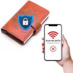 Fashion, accesorii si bijuterii - Femei - Accesorii femei - Portofele femei - Portofel RFID iUni P2, 10 compartimente carduri, Maro ciocolatiu - Infinity.ro