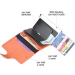 Fashion, accesorii si bijuterii - Femei - Accesorii femei - Portofele femei - Portofel RFID iUni P2, 10 compartimente carduri, Maro ciocolatiu - Infinity.ro