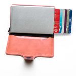 Fashion, accesorii si bijuterii - Femei - Accesorii femei - Portofele femei - Portofel RFID iUni P2, 10 compartimente carduri, Maro ciocolatiu - Infinity.ro