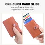 Fashion, accesorii si bijuterii - Femei - Accesorii femei - Portofele femei - Portofel RFID iUni P2, 10 compartimente carduri, Maro ciocolatiu - Infinity.ro