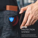 Fashion, accesorii si bijuterii - Femei - Accesorii femei - Portofele femei - Portofel RFID iUni P2, 10 compartimente carduri, Maro ciocolatiu - Infinity.ro