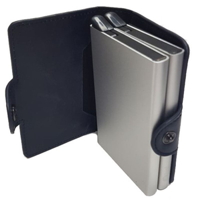 Fashion, accesorii si bijuterii - Femei - Accesorii femei - Portofele femei - Portofel RFID dublu iUni P3, 16 carduri, Bleumarin - Infinity.ro