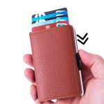 Fashion, accesorii si bijuterii - Femei - Accesorii femei - Portofele femei - Portofel RFID iUni P6, 12 carduri, Maro - Infinity.ro