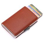 Fashion, accesorii si bijuterii - Femei - Accesorii femei - Portofele femei - Portofel RFID iUni P6, 12 carduri, Maro - Infinity.ro