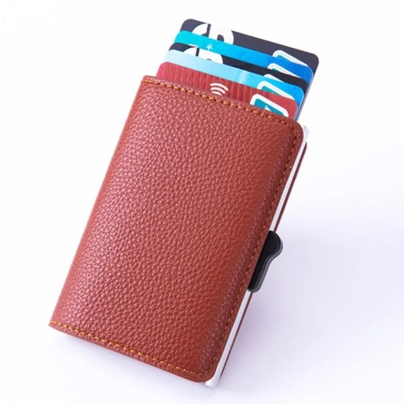 Fashion, accesorii si bijuterii - Femei - Accesorii femei - Portofele femei - Portofel RFID iUni P6, 12 carduri, Maro - Infinity.ro