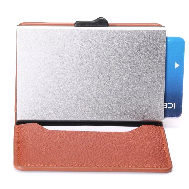 Fashion, accesorii si bijuterii - Femei - Accesorii femei - Portofele femei - Portofel RFID iUni P6, 12 carduri, Maro - Infinity.ro