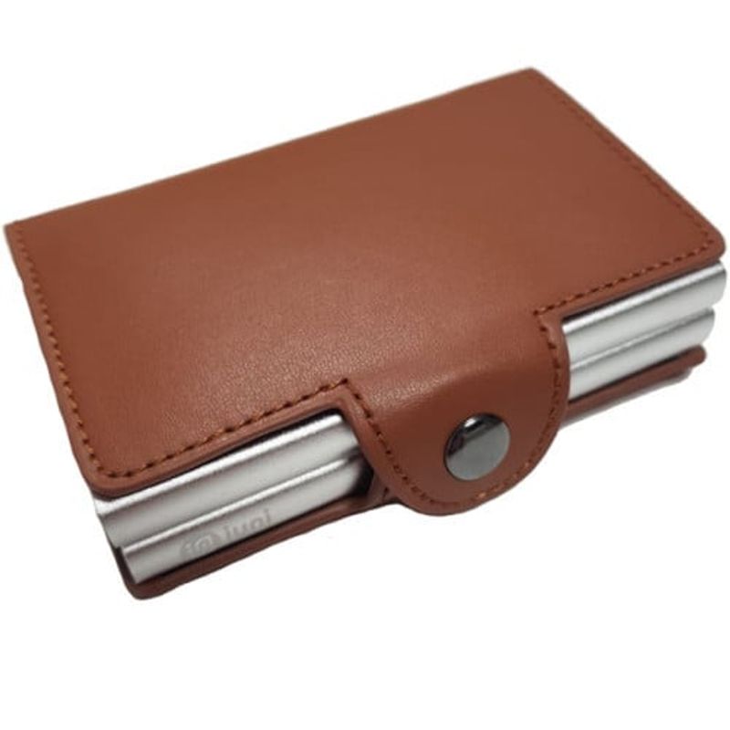 Fashion, accesorii si bijuterii - Femei - Accesorii femei - Portofele femei - Portofel RFID dublu iUni P3, 16 carduri, Maro - Infinity.ro