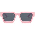 Fashion, accesorii si bijuterii - Femei - Accesorii femei - Ochelari de soare femei - Ochelari de Soare Retro Square iUni iEye, UV400, Pink - Infinity.ro