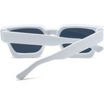 Fashion, accesorii si bijuterii - Femei - Accesorii femei - Ochelari de soare femei - Ochelari de Soare Retro Square iUni iEye, UV400, White - Infinity.ro