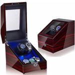 Fashion, accesorii si bijuterii - Barbati - Bijuterii barbati - Ceasuri barbati - Cutie intors ceasuri automatice iUni Watch Winder 2 + 3 spatii depozitare, 5 Programe, Mahon - Infinity.ro