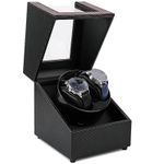 Fashion, accesorii si bijuterii - Barbati - Bijuterii barbati - Ceasuri barbati - Cutie intors ceasuri automatice iUni, Watch Winder 2, Black Carbon - Infinity.ro