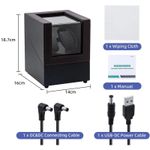 Fashion, accesorii si bijuterii - Barbati - Bijuterii barbati - Ceasuri barbati - Cutie intors ceasuri automatice iUni, Watch Winder 2, Black Carbon - Infinity.ro