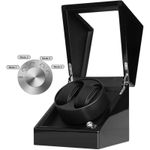 Fashion, accesorii si bijuterii - Barbati - Bijuterii barbati - Ceasuri barbati - Cutie intors ceasuri iUni, 4 programe, Watch Winder 2, Black - Infinity.ro