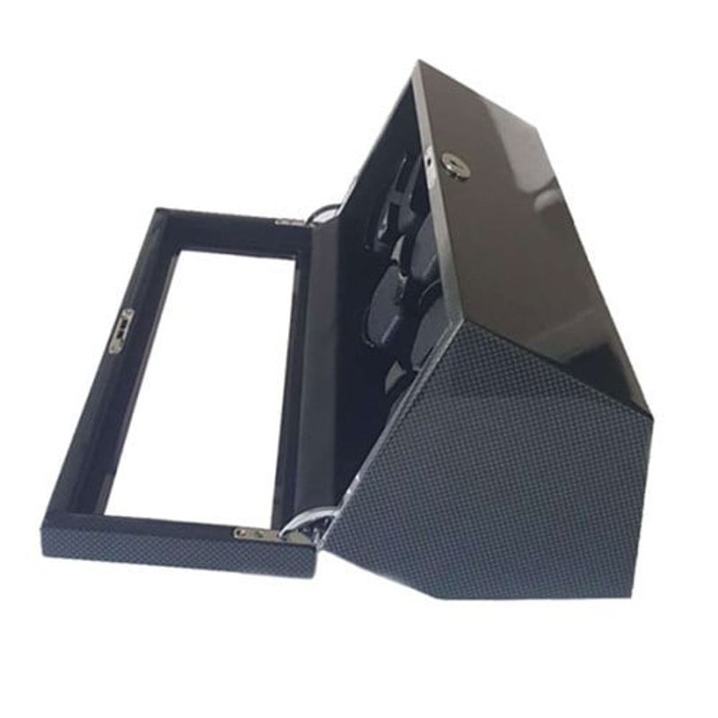 Fashion, accesorii si bijuterii - Barbati - Bijuterii barbati - Ceasuri barbati - Cutie intors ceasuri automatice iUni, Watch Winder 6 Carbon - Infinity.ro