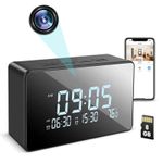 Laptop, Telefoane si Tablete - Wearables si gadgeturi - Gadgeturi - Dispozitive spionaj - Ceas de birou cu Camera Spion iUni IP61, Full HD, 8GB, Wi-Fi, Night Vision, Termometru interior - Infinity.ro