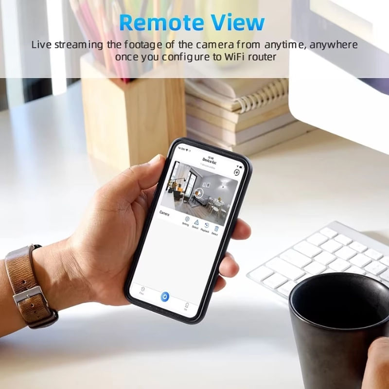 Laptop, Telefoane si Tablete - Wearables si gadgeturi - Gadgeturi - Dispozitive spionaj - Ceas de birou cu Camera Spion iUni IP61, Full HD, 8GB, Wi-Fi, Night Vision, Termometru interior - Infinity.ro