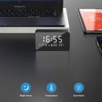 Laptop, Telefoane si Tablete - Wearables si gadgeturi - Gadgeturi - Dispozitive spionaj - Ceas de birou cu Camera Spion iUni IP61, Full HD, 8GB, Wi-Fi, Night Vision, Termometru interior - Infinity.ro
