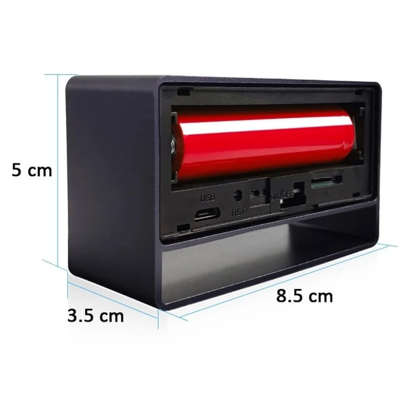 Laptop, Telefoane si Tablete - Wearables si gadgeturi - Gadgeturi - Dispozitive spionaj - Camera Spion in ceas de birou iUni IP27 Mini, 8GB, Wi-Fi, Vizualizare 4K, Night Vision, Senzor de miscare - Infinity.ro