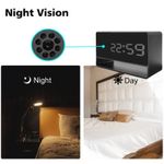 Laptop, Telefoane si Tablete - Wearables si gadgeturi - Gadgeturi - Dispozitive spionaj - Camera Spion in ceas de birou iUni IP27 Mini, 8GB, Wi-Fi, Vizualizare 4K, Night Vision, Senzor de miscare - Infinity.ro