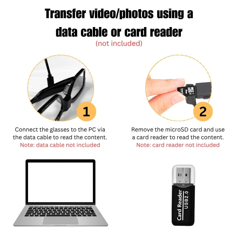 Laptop, Telefoane si Tablete - Wearables si gadgeturi - Gadgeturi - Dispozitive spionaj - Ochelari Spion cu Camera iUni G7, Full HD, 8GB Card Micro SD, Night Vision - Infinity.ro