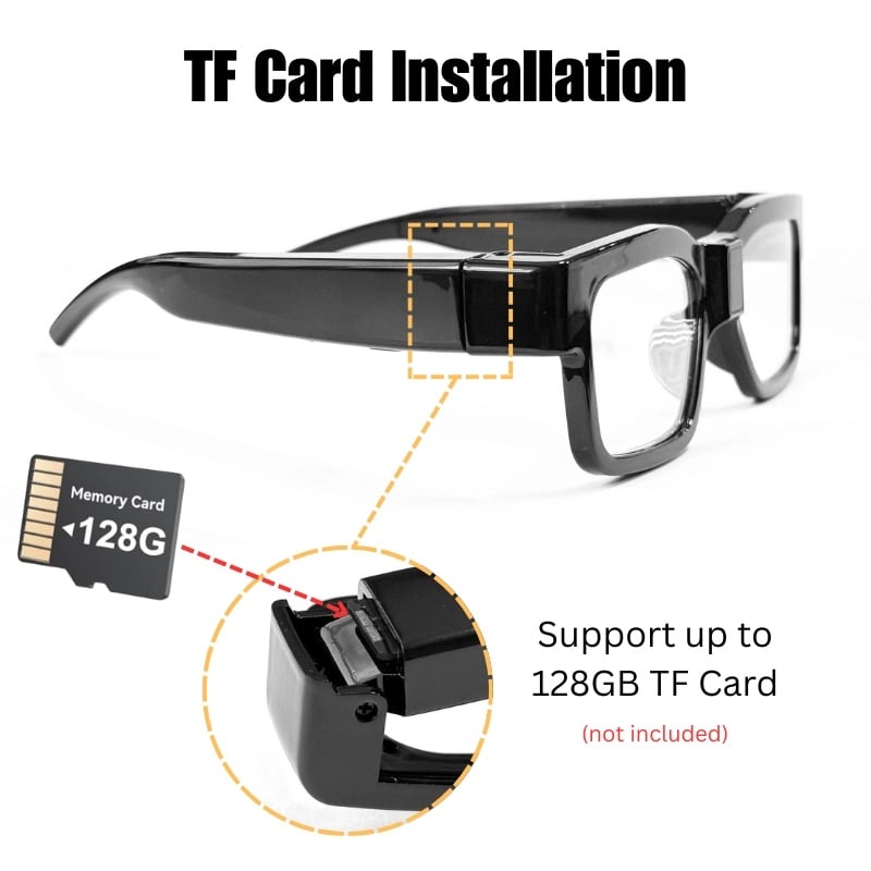 Laptop, Telefoane si Tablete - Wearables si gadgeturi - Gadgeturi - Dispozitive spionaj - Ochelari Spion cu Camera iUni G7, Full HD, Night Vision, Suport Card MicroSD - Infinity.ro