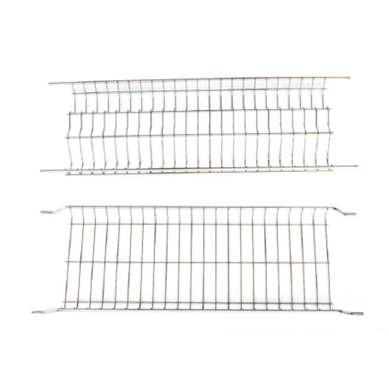 Casa si Gradina - Bucatarie si vesela - Organizare si depozitare bucatarie - Scurgator vase - Scurgator Vase din Otel Inoxidabil cu 2 Rafturi, Pentru Dulap cu Dimensiune Exterioara de 900mm, Tavita de Plastic, Inox - Infinity.ro
