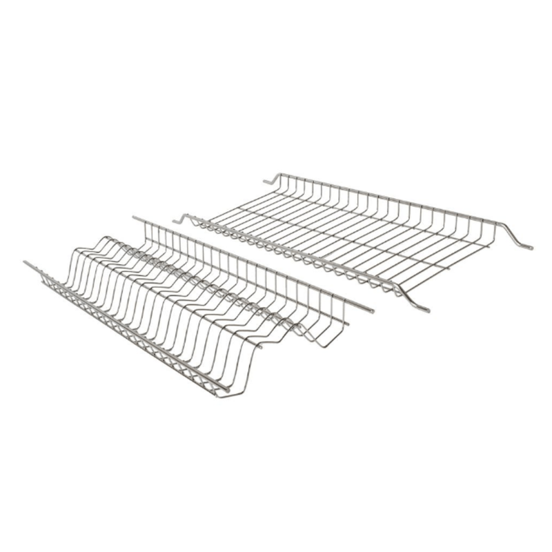 Casa si Gradina - Bucatarie si vesela - Organizare si depozitare bucatarie - Scurgator vase - Scurgator Vase din Otel Inoxidabil cu 2 Rafturi, Pentru Dulap cu Dimensiune Exterioara de 900mm, Tavita de Plastic, Inox - Infinity.ro