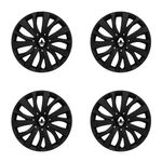 Auto si Moto - Anvelope si jante - Accesorii roti - Capace roti - Set 4 capace roti potrivite jantelor de 16 inch (R16) compatibile RENAULT, Model - 432 Black Edition - Infinity.ro